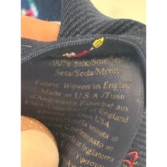 Navy Blue Red Brooks Brothers Makers Christmas Holiday Noel Tie Candle - Picture 5 of 6